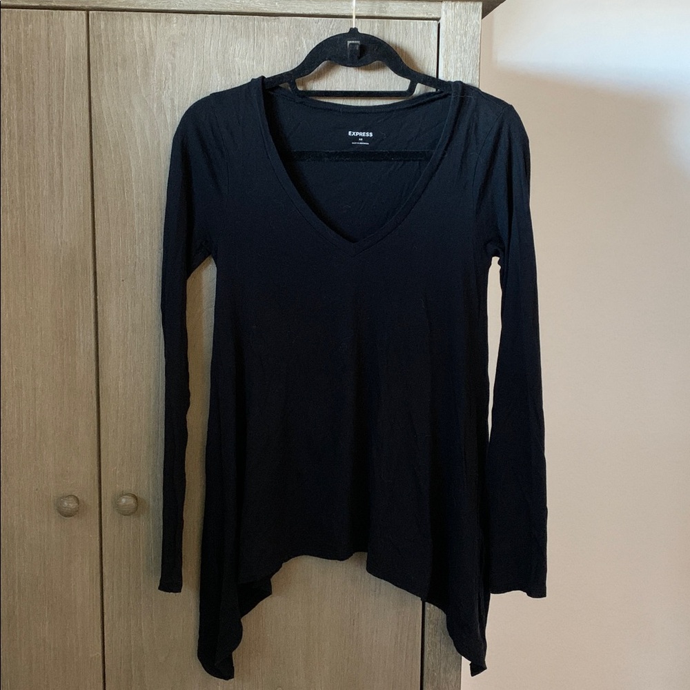 Express Black Crew Neck Top
